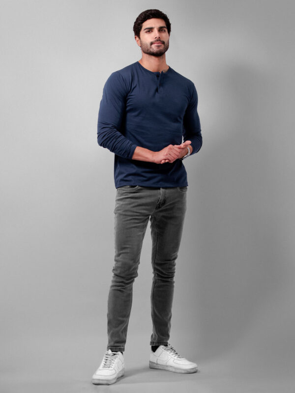 Polo Henley Navy - Imagen 3