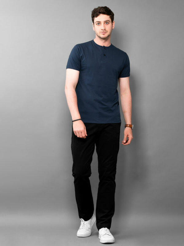 Polo Henley Navy - Imagen 3