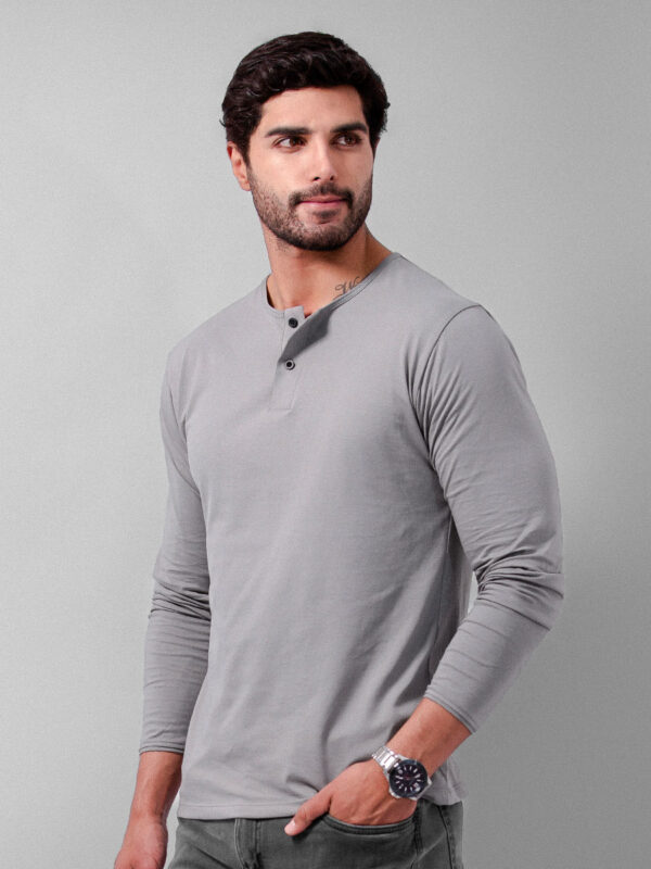 Polo Henley Silver